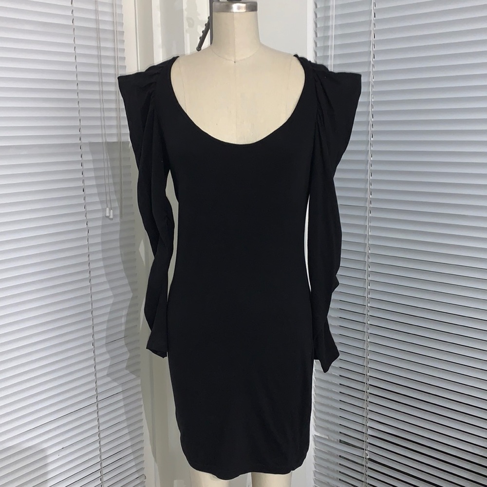 Silence & Noise Jersey Puff Sleeve Dress